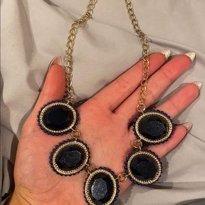 Navy blue necklace